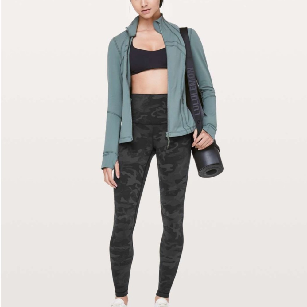 Lululemon Wunder Under Black Camo Leggings